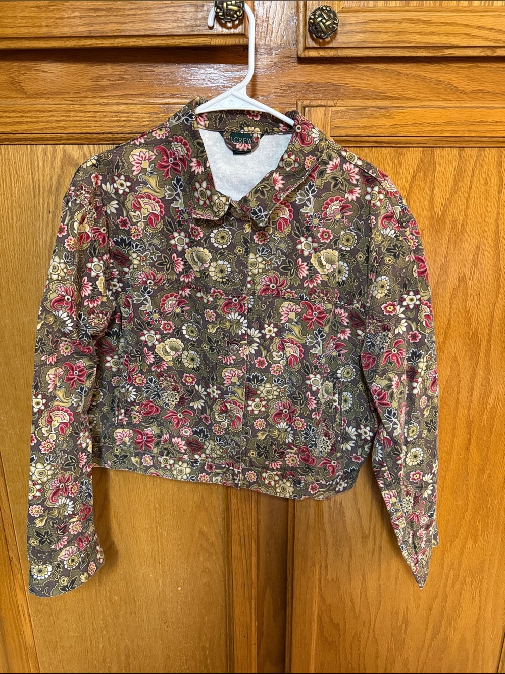 vintage J.Crew floral cotton jacket